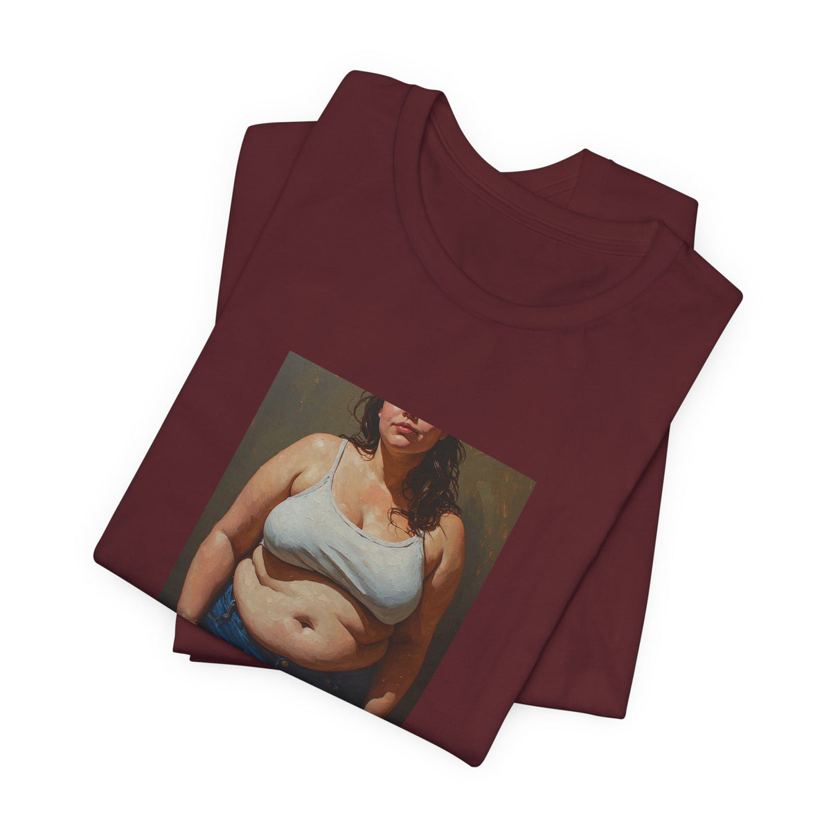 Woman In Jeans T-Shirt