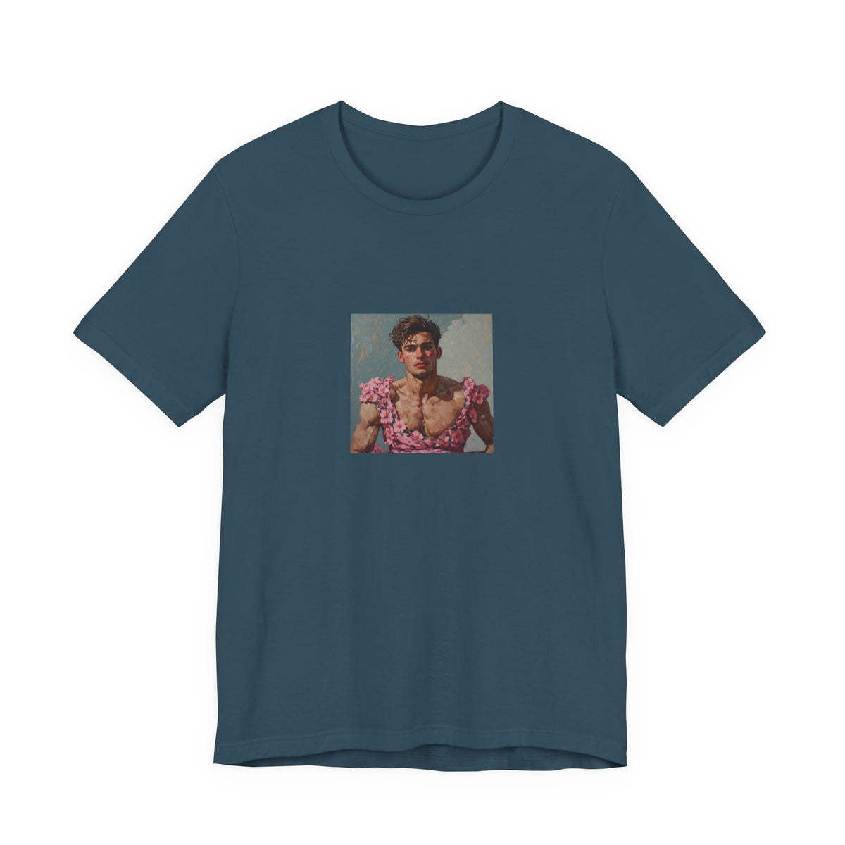 Man In Pink Dress T-shirt
