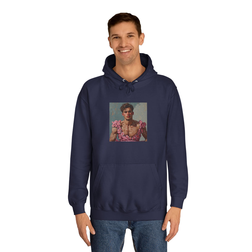 Man In Pink Dress Hoodie