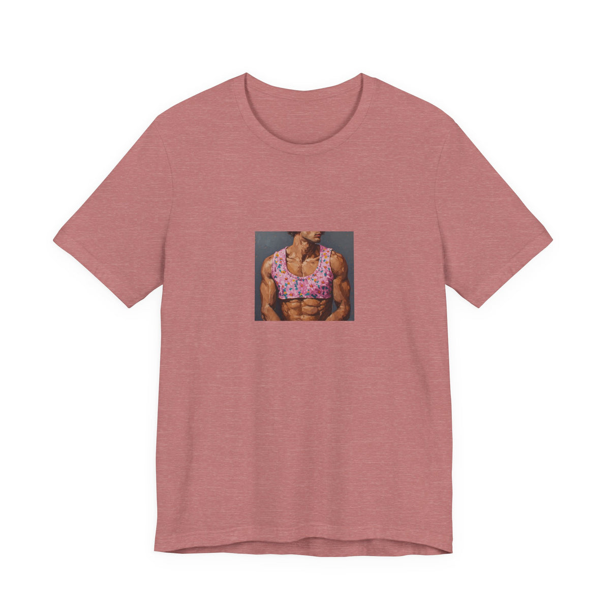 Man w/ Pink Crop Top T-shirt