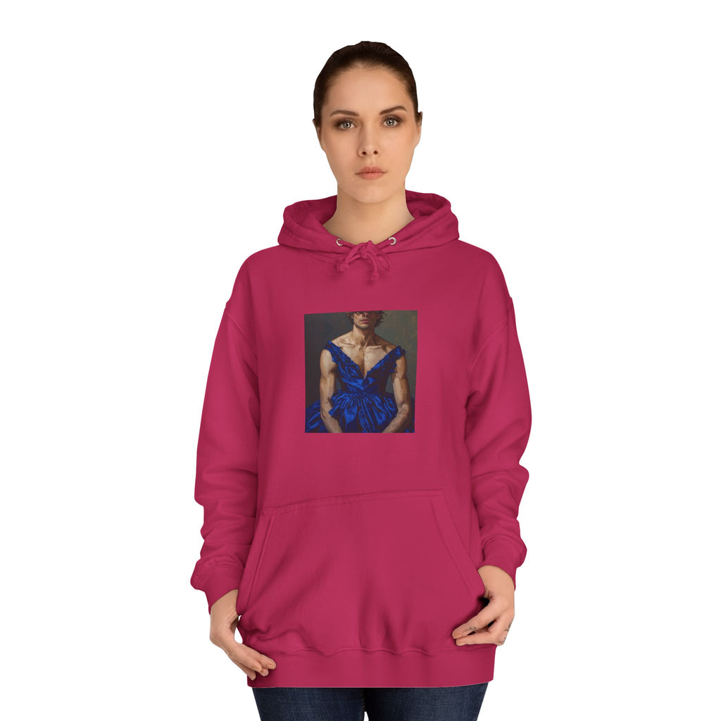 Man In Blue Dress Hoodie