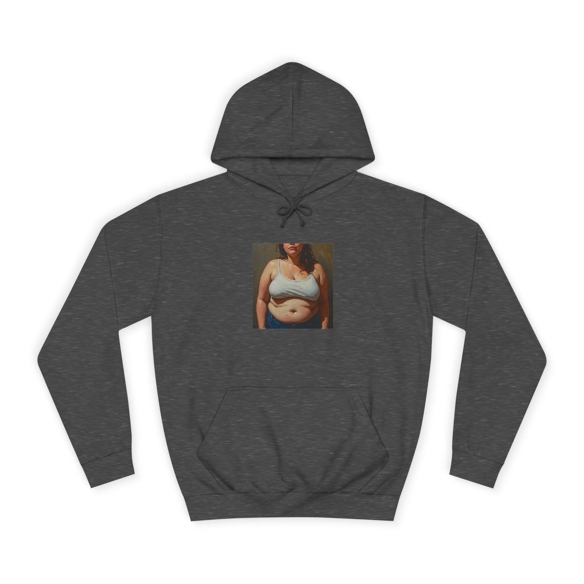 Woman In Jeans Hoodie