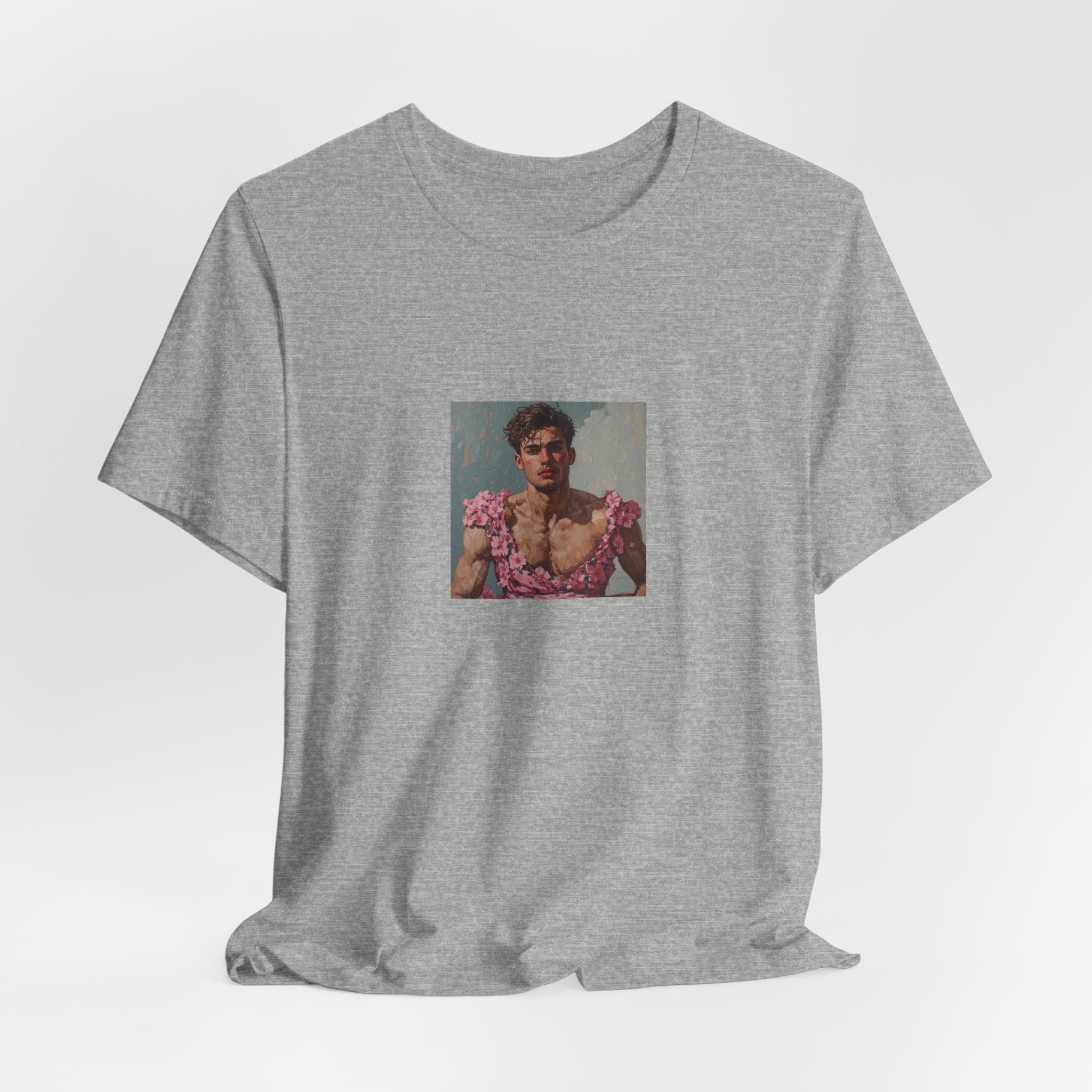 Man In Pink Dress T-shirt