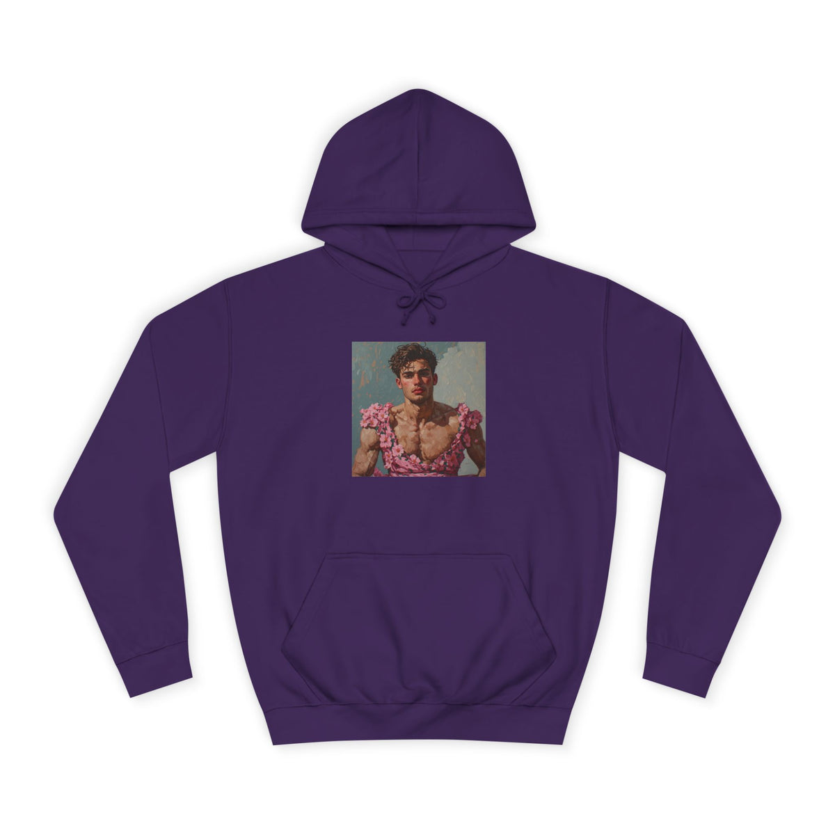 Man In Pink Dress Hoodie