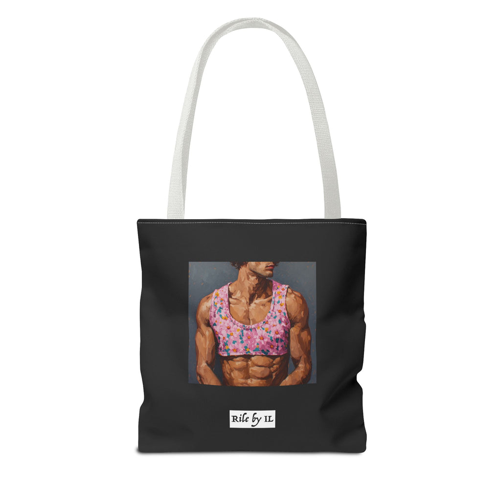 Man In Pink Crop Top Tote Bag