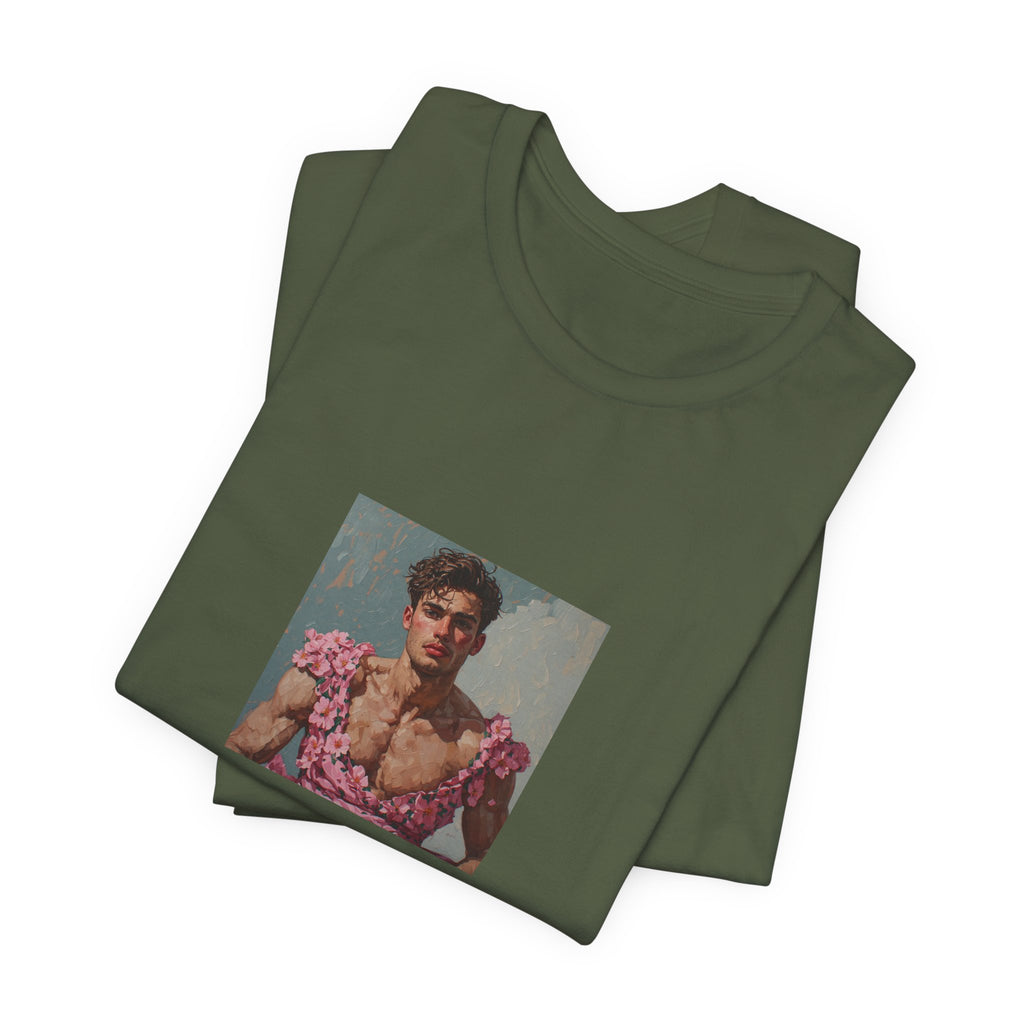 Man In Pink Dress T-shirt