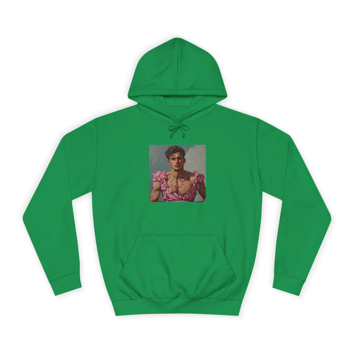 Man In Pink Dress Hoodie