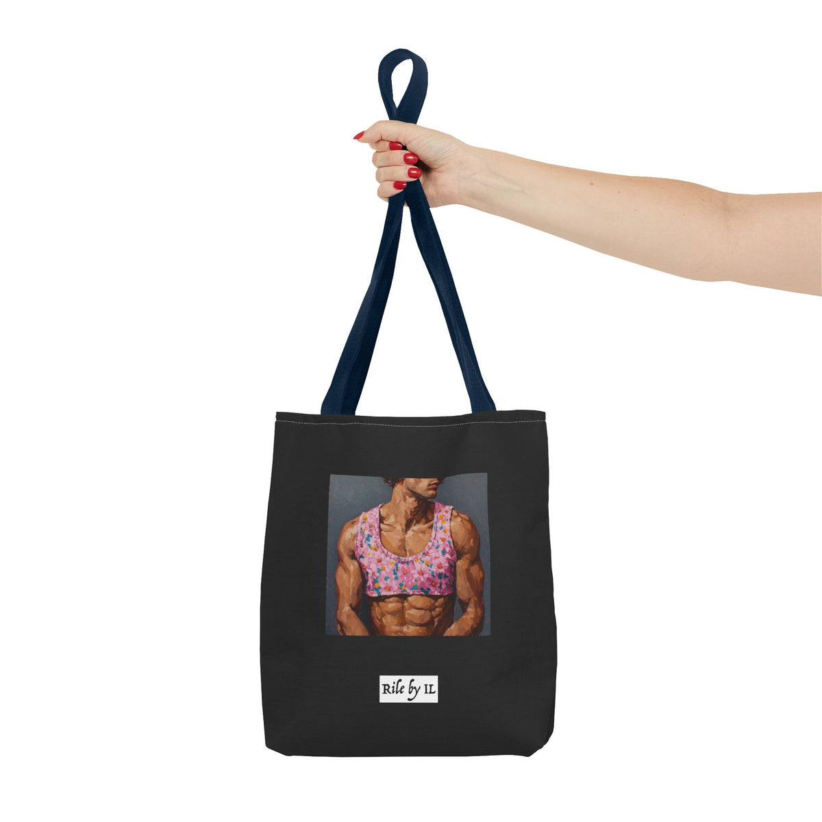 Man In Pink Crop Top Tote Bag
