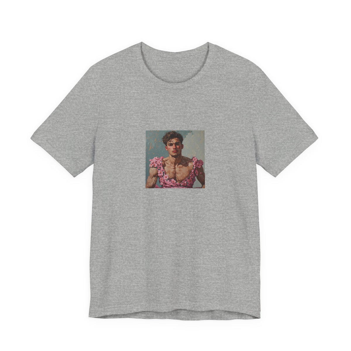 Man In Pink Dress T-shirt