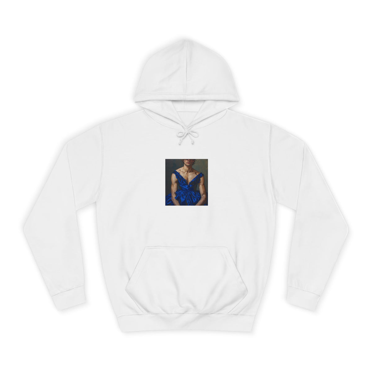 Man In Blue Dress Hoodie