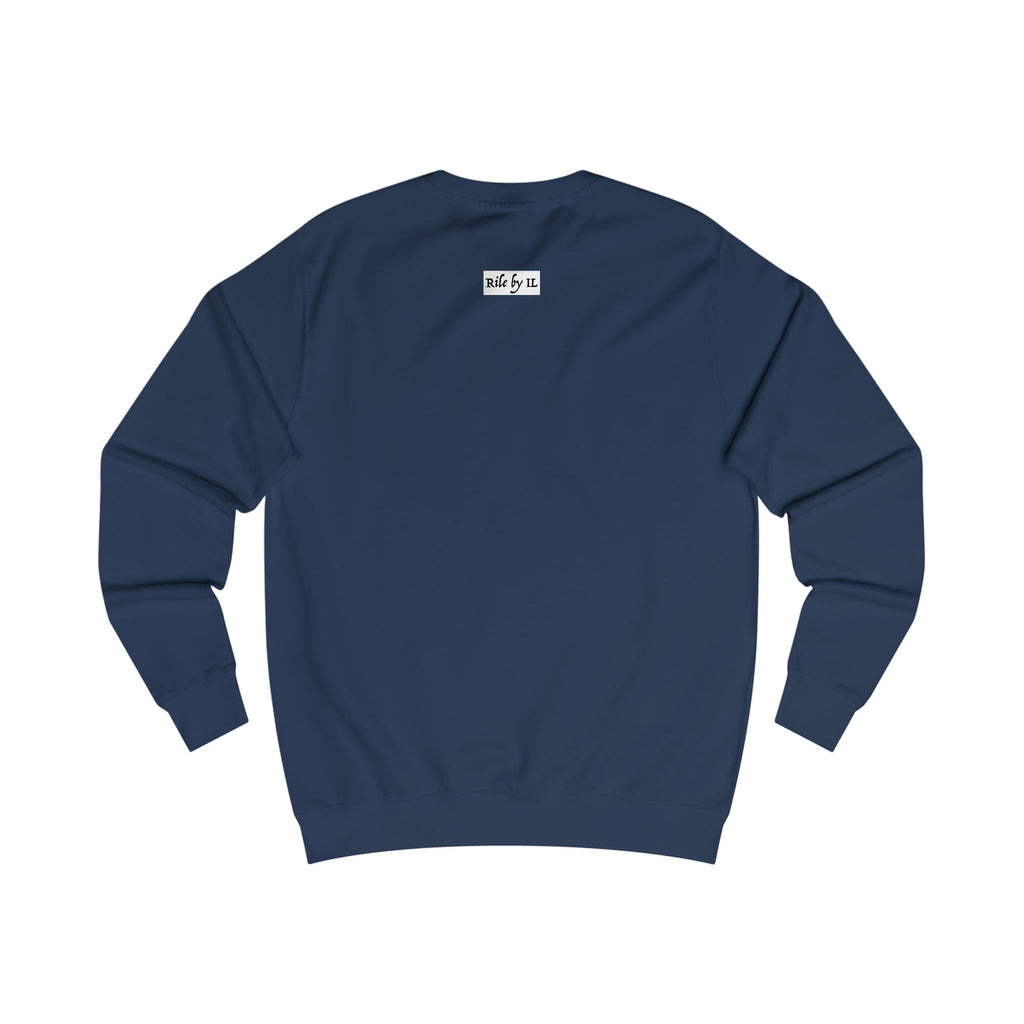 Man In Blue Dress Cropped Portrait Sweatshirt