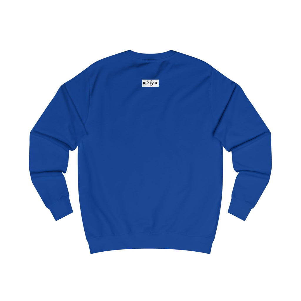 Man In Blue Dress Cropped Portrait Sweatshirt