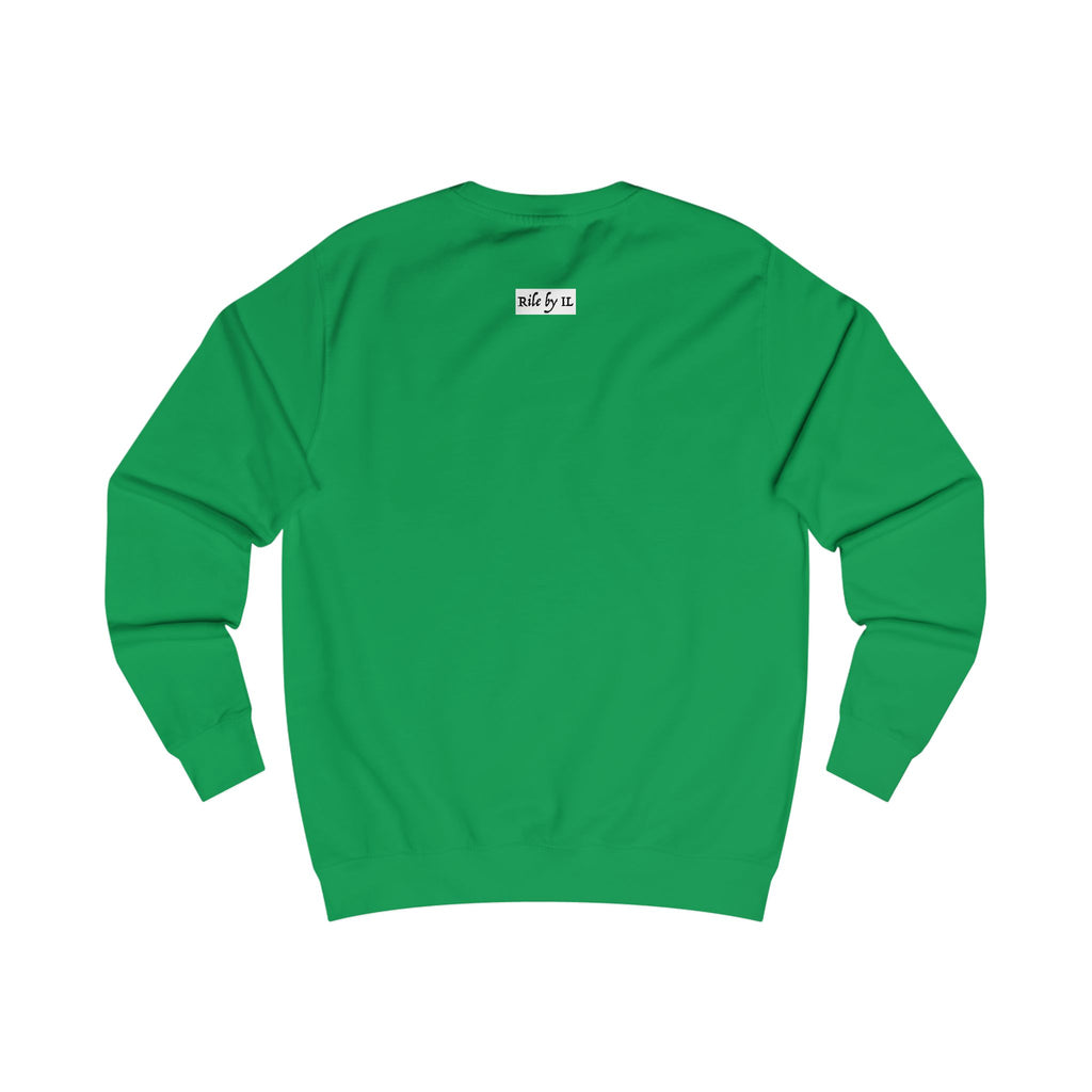 Man In Blue Dress Cropped Portrait Sweatshirt