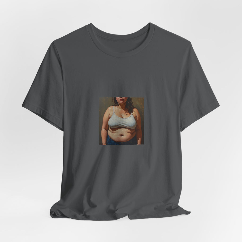 Woman In Jeans T-shirt