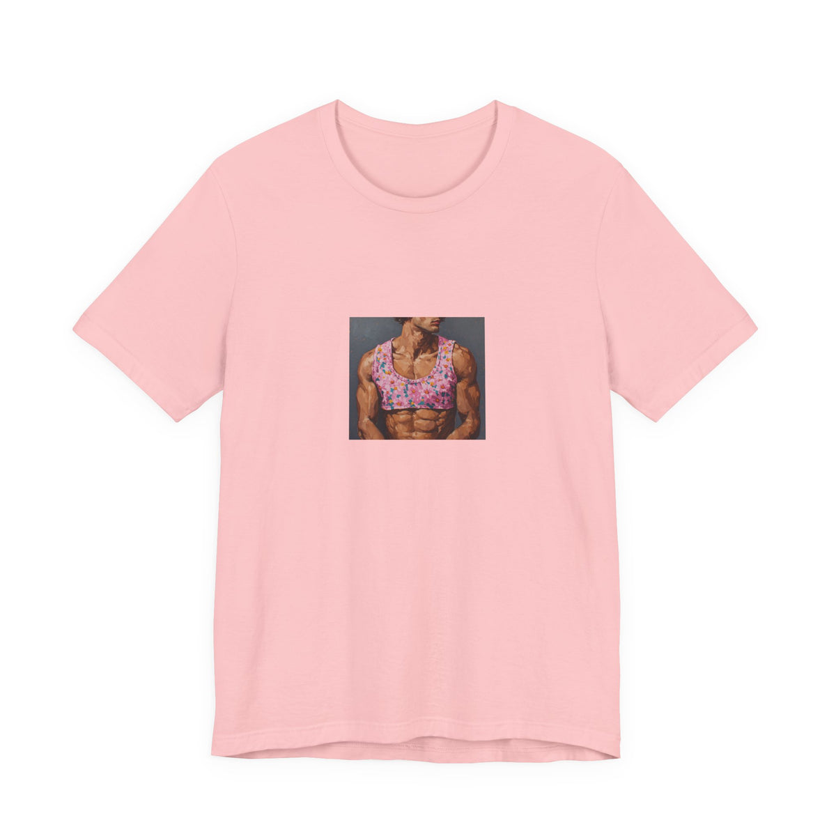 Man w/ Pink Crop Top T-shirt
