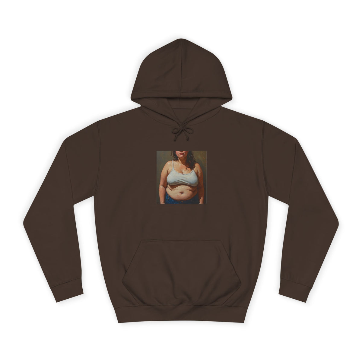 Woman In Jeans Hoodie