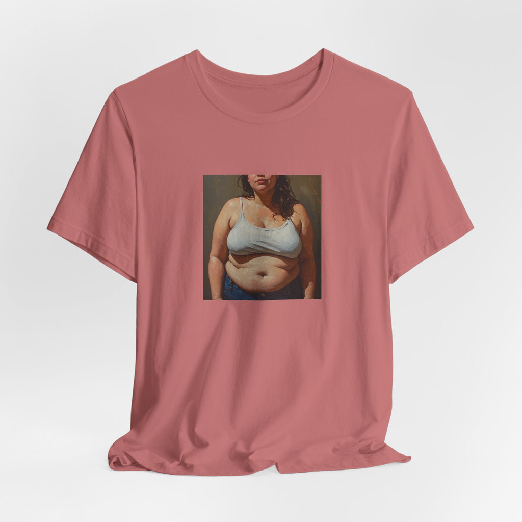 Woman In Jeans T-Shirt