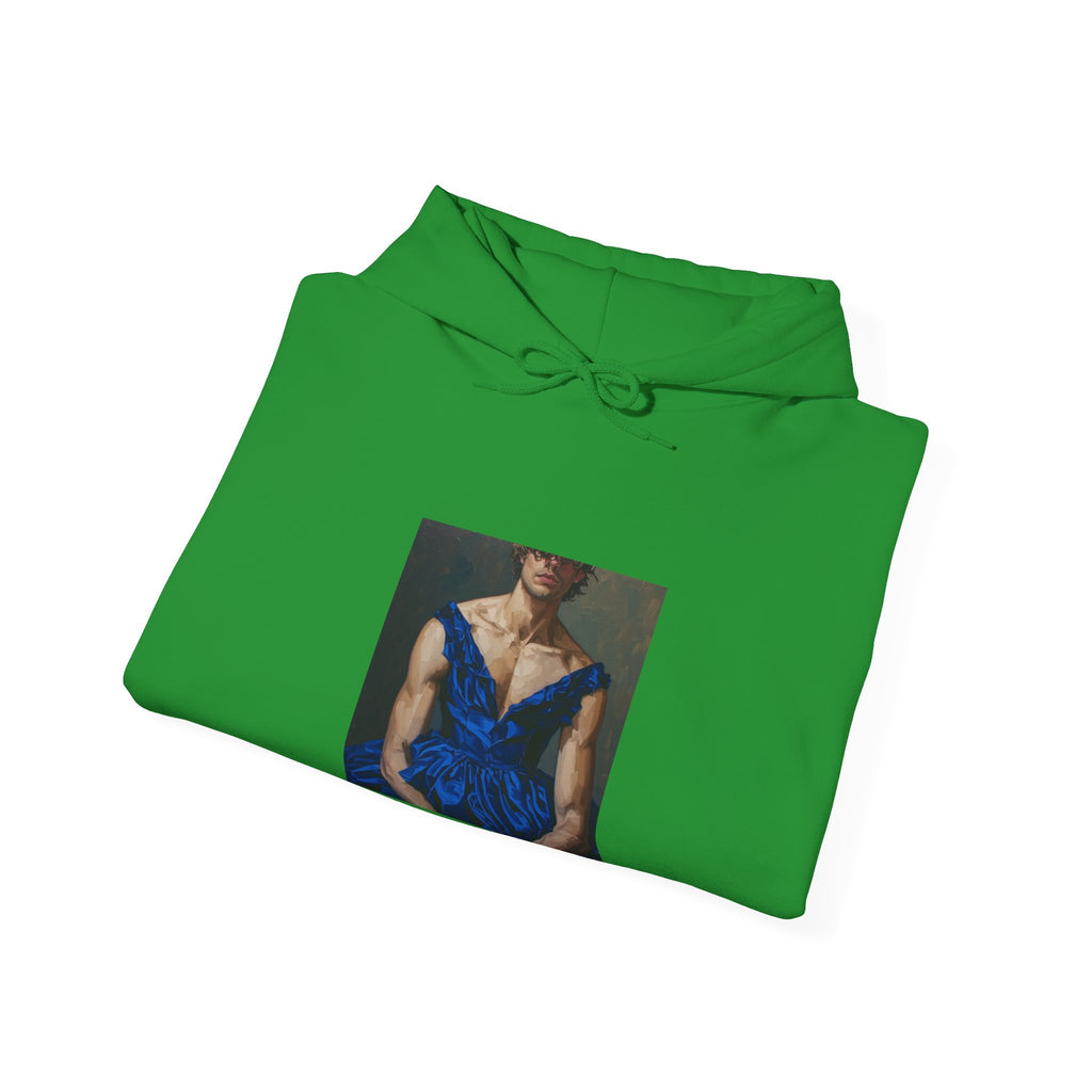 Man In Blue Dress Hoodie