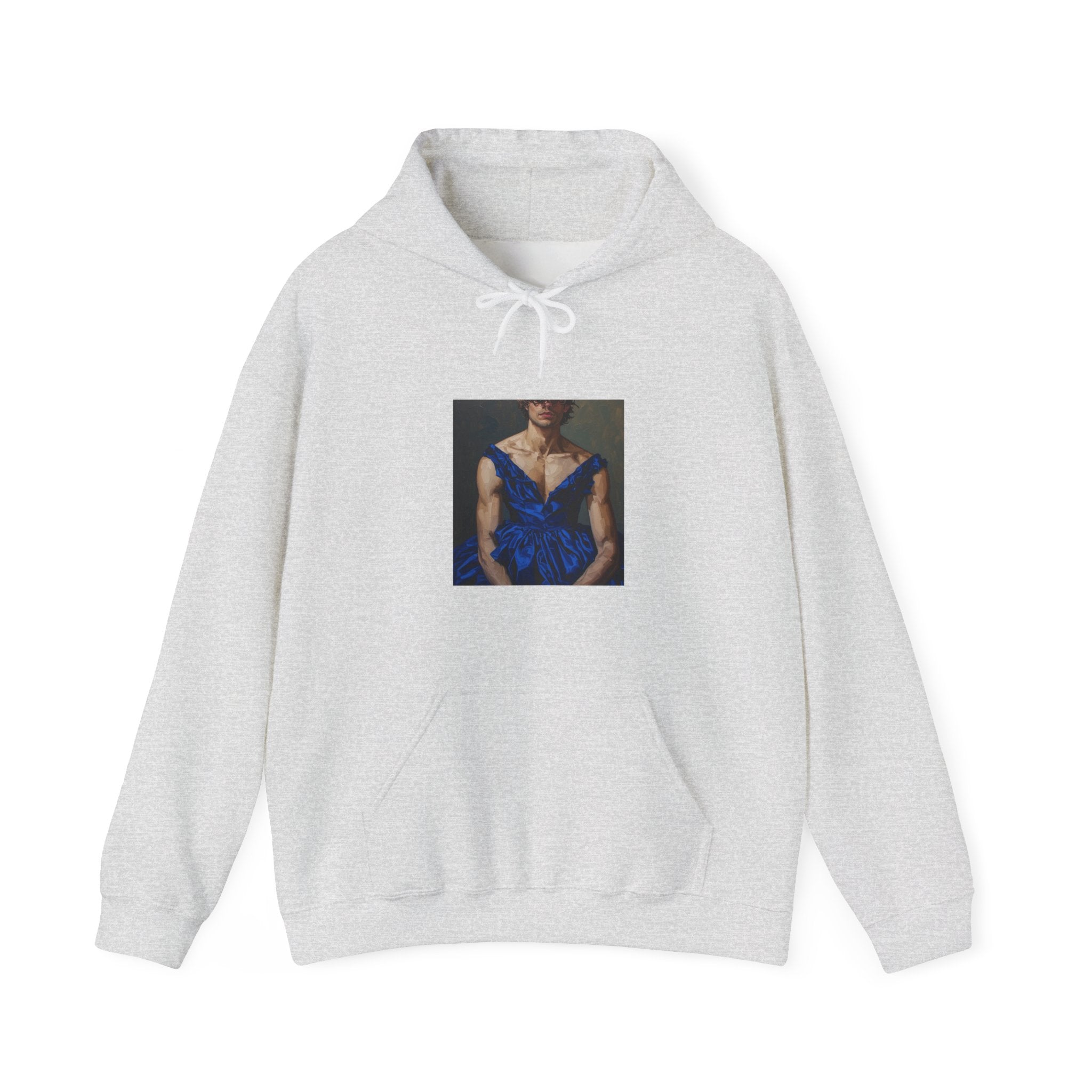 Man In Blue Dress Hoodie