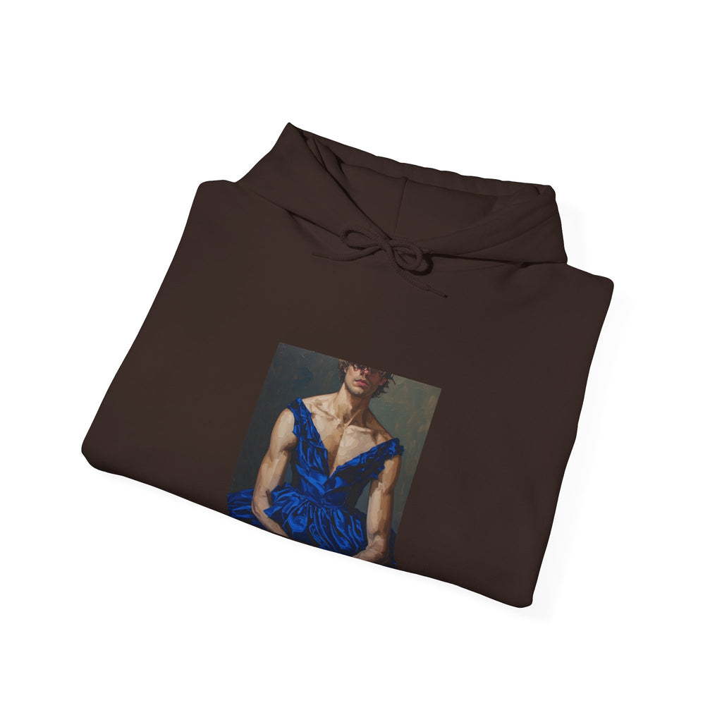 Man In Blue Dress Hoodie