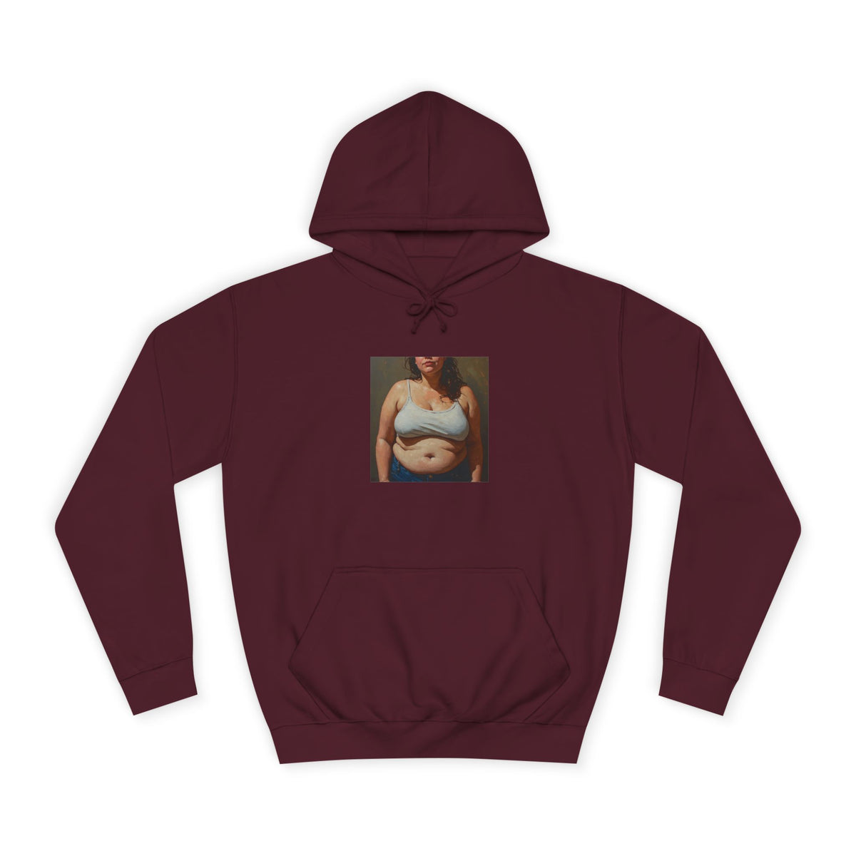 Woman In Jeans Hoodie
