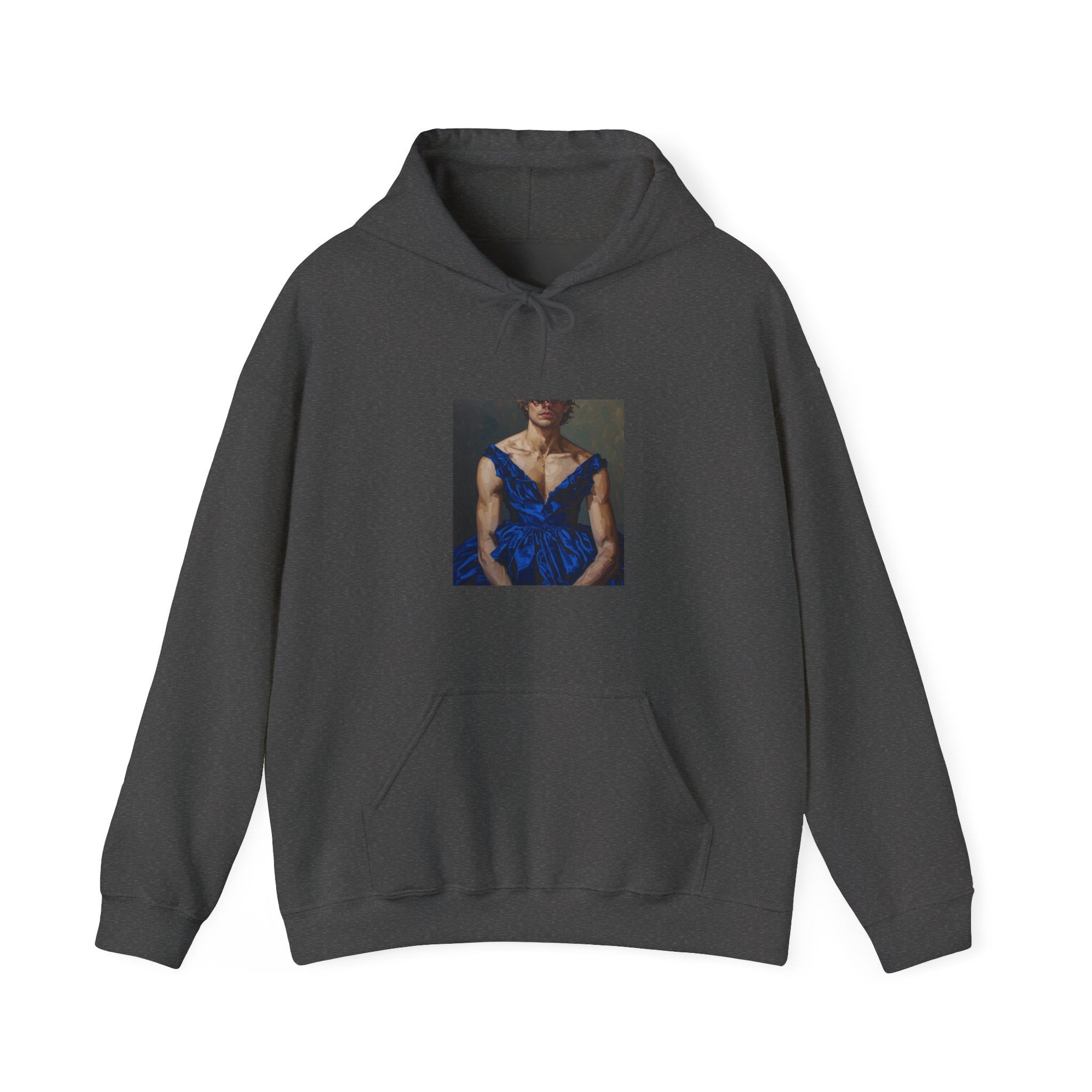 Man In Blue Dress Hoodie