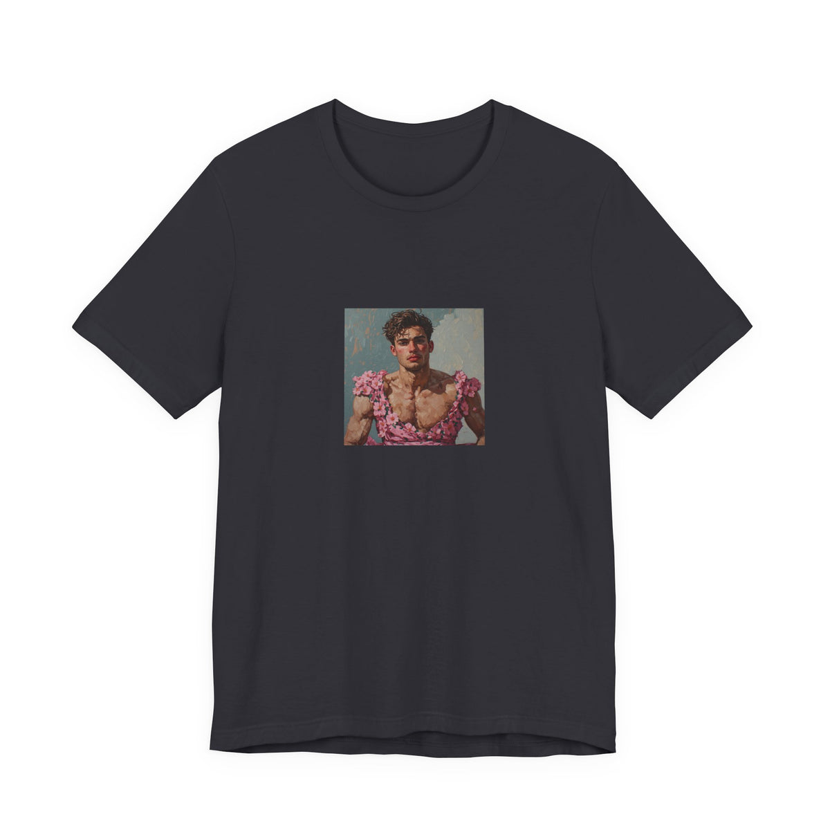 Man In Pink Dress T-shirt