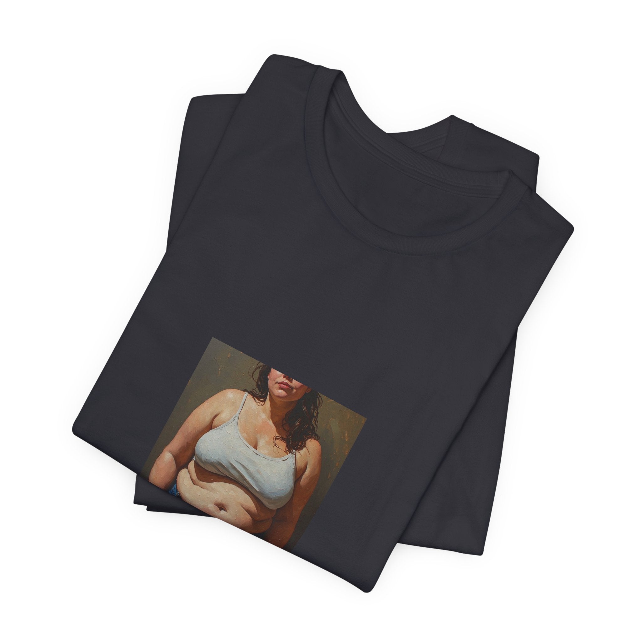 Woman In Jeans T-shirt