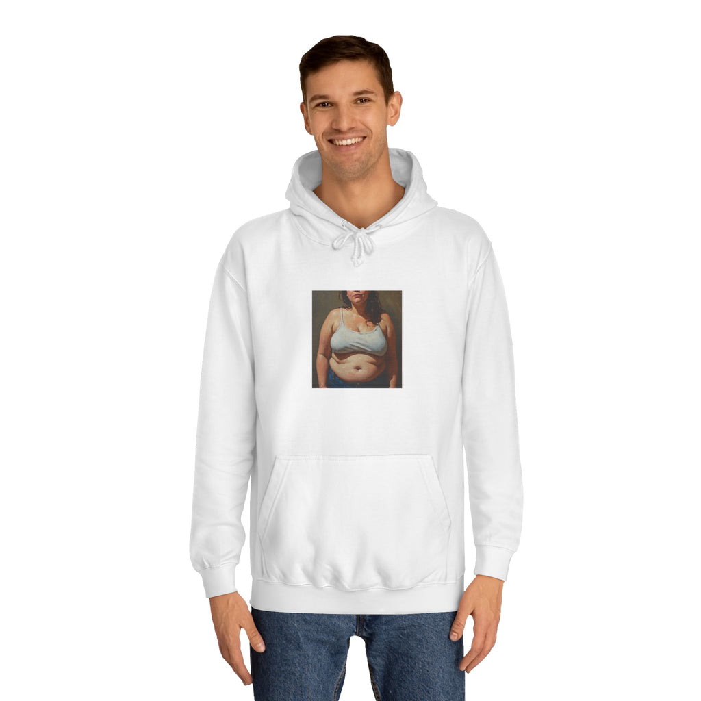Woman In Jeans Hoodie