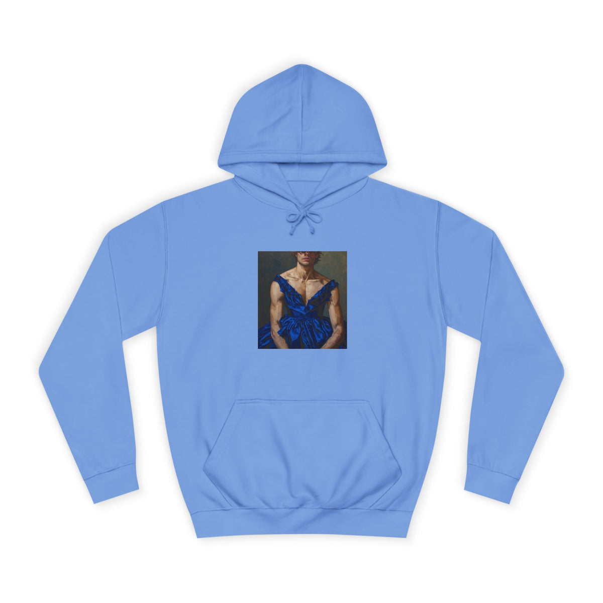 Man In Blue Dress Hoodie