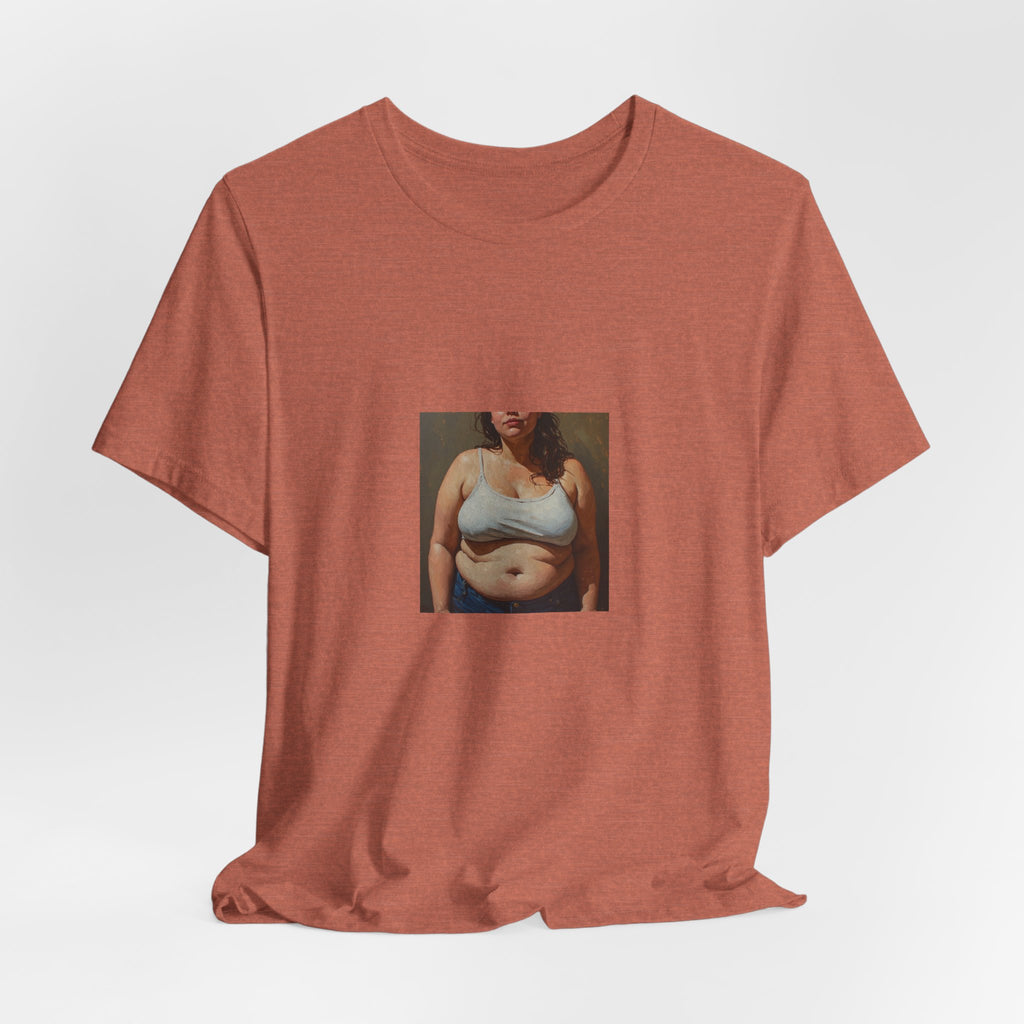 Woman In Jeans T-shirt