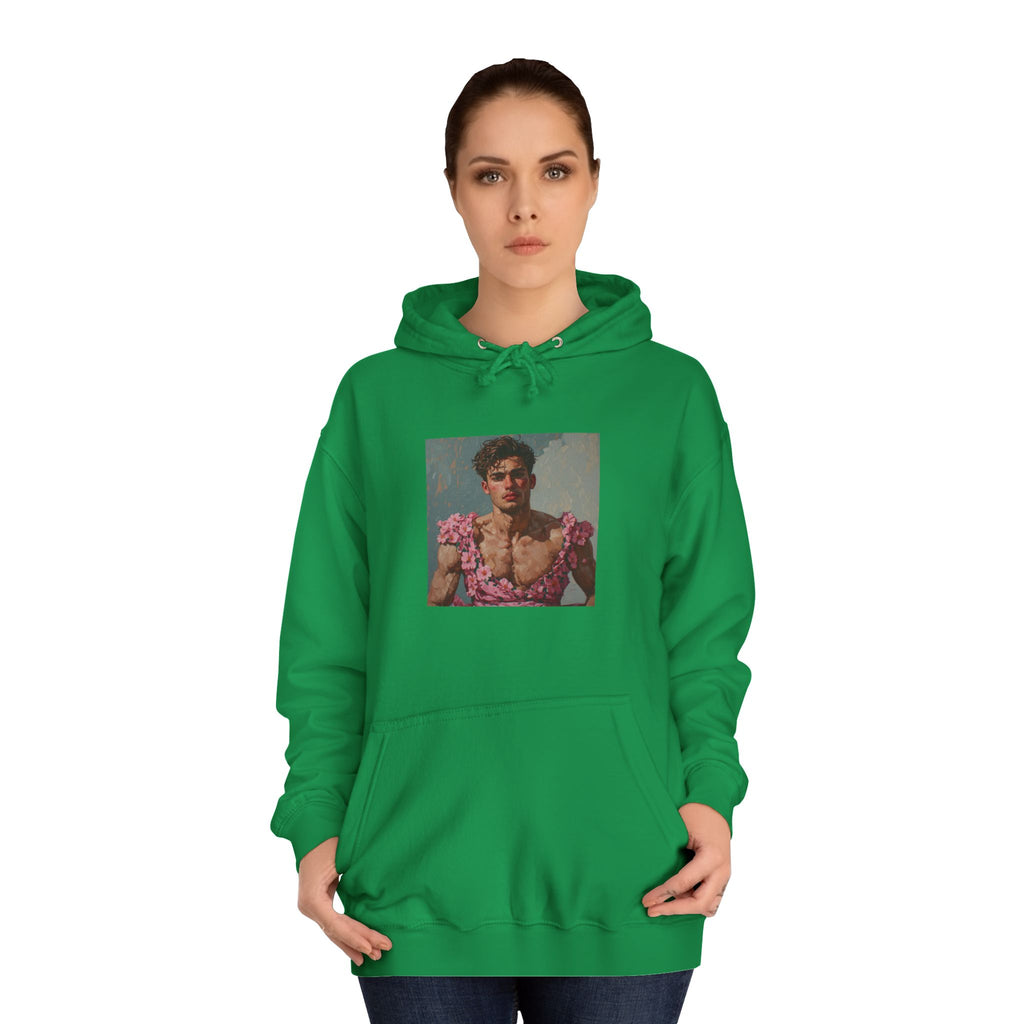 Man In Pink Dress Hoodie