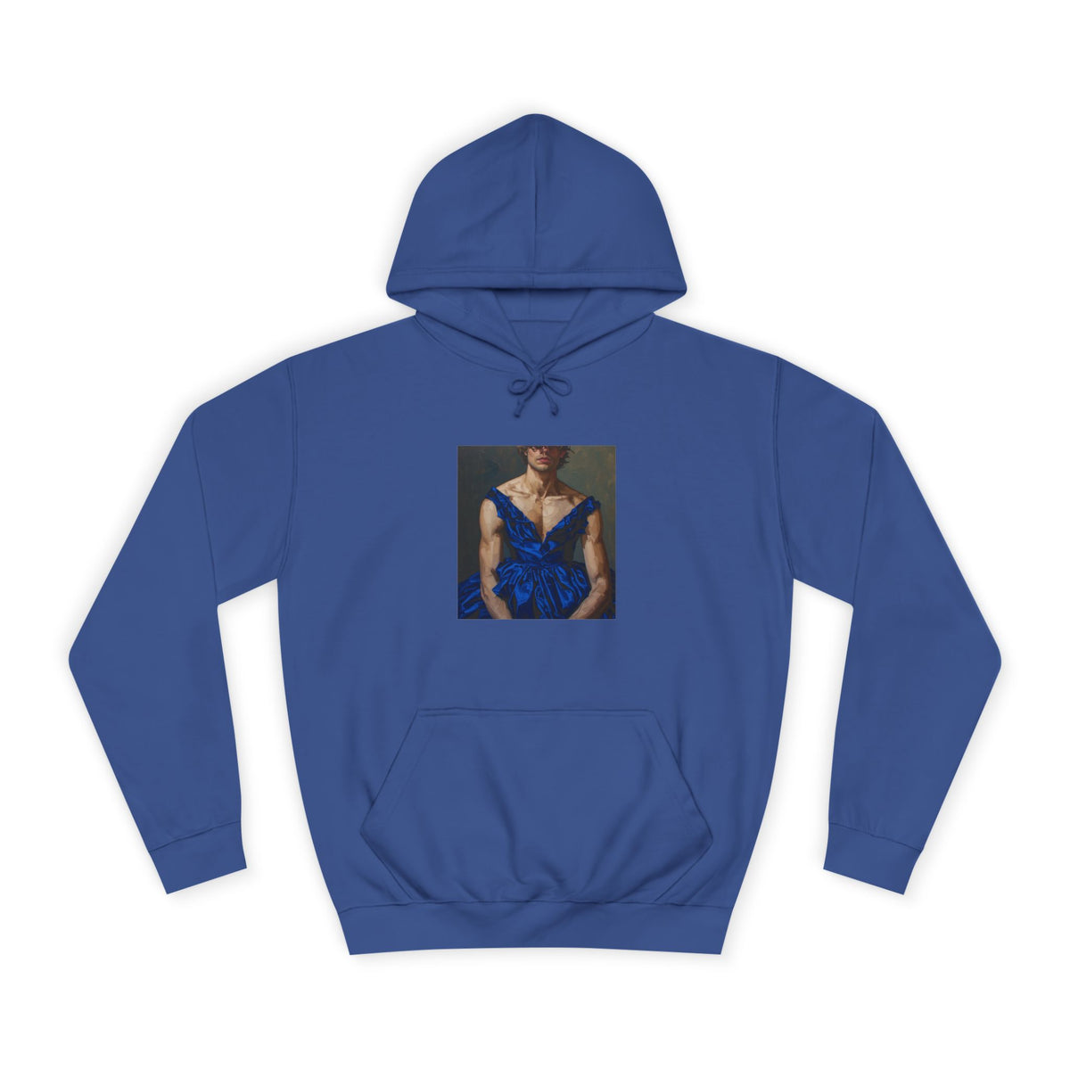 Man In Blue Dress Hoodie