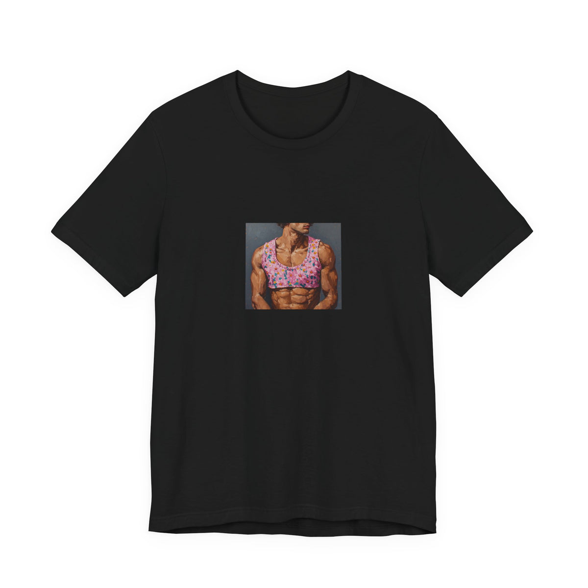 Man w/ Pink Crop Top T-shirt
