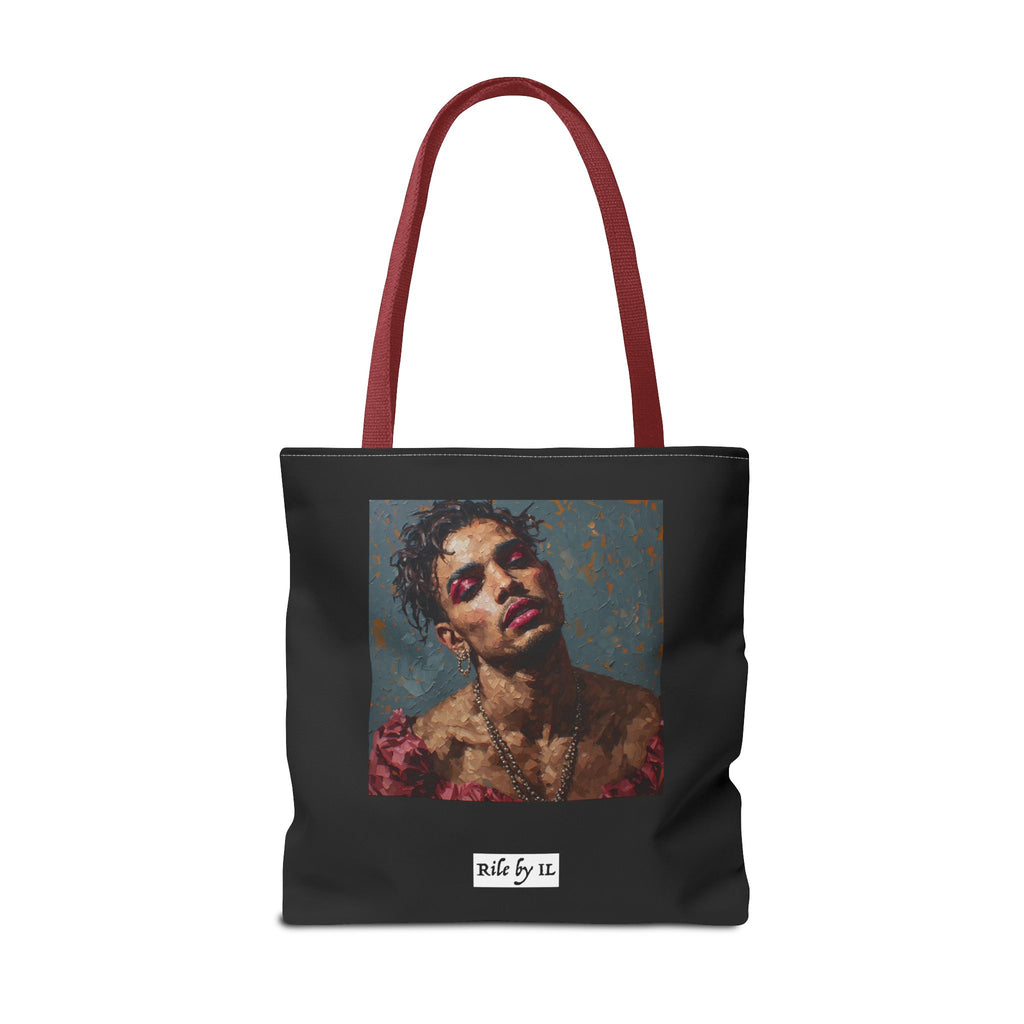 Man w/ Pink Eyeshadow Tote Bag