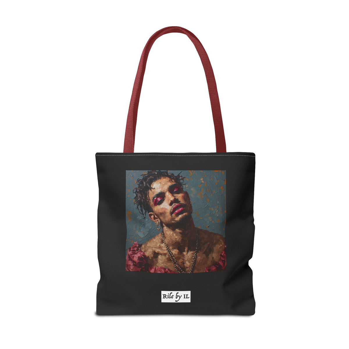 Man w/ Pink Eyeshadow Tote Bag