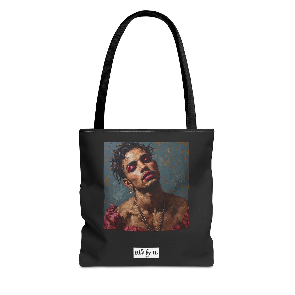 Man w/ Pink Eyeshadow Tote Bag