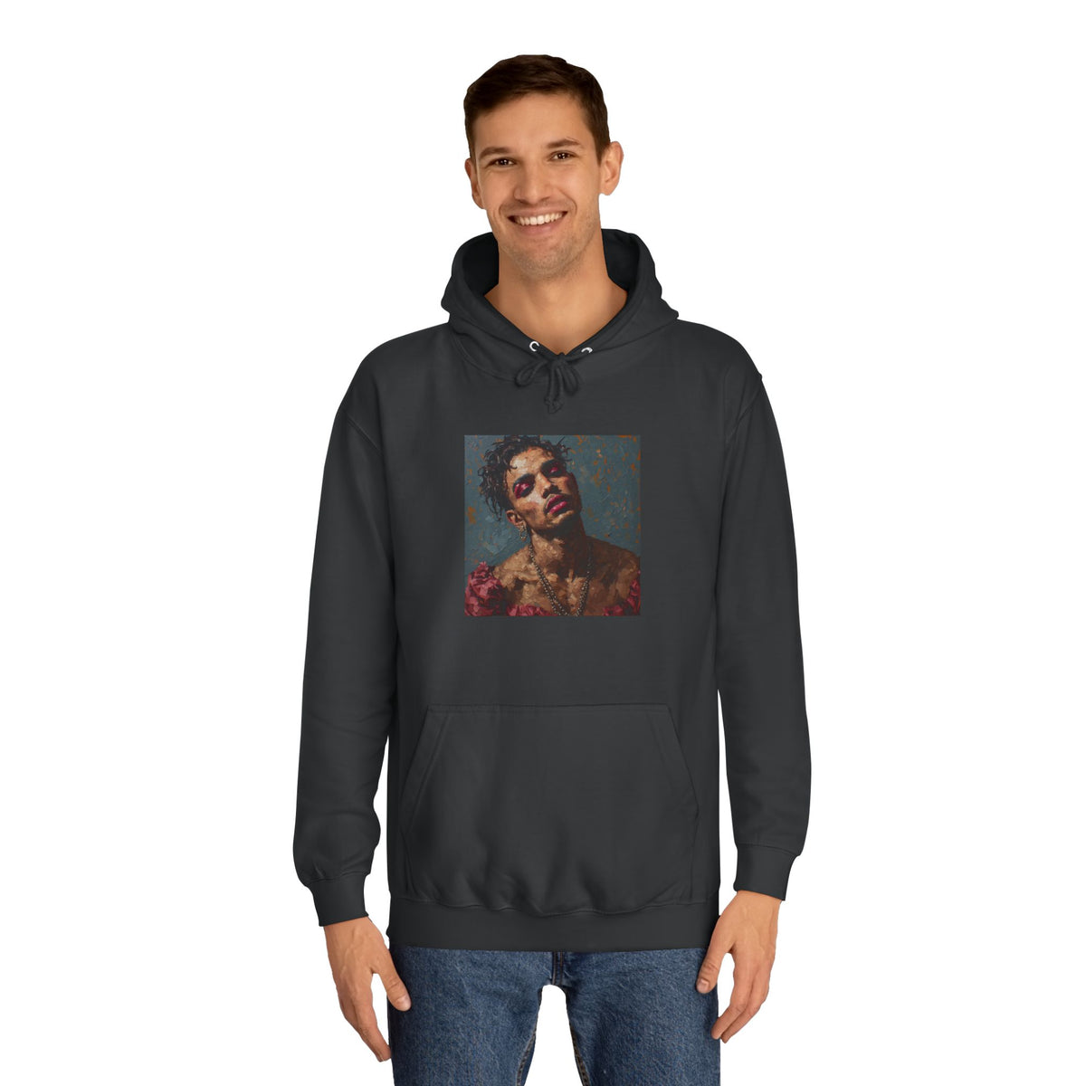 Man w/ Pink Eye Shadow Hoodie
