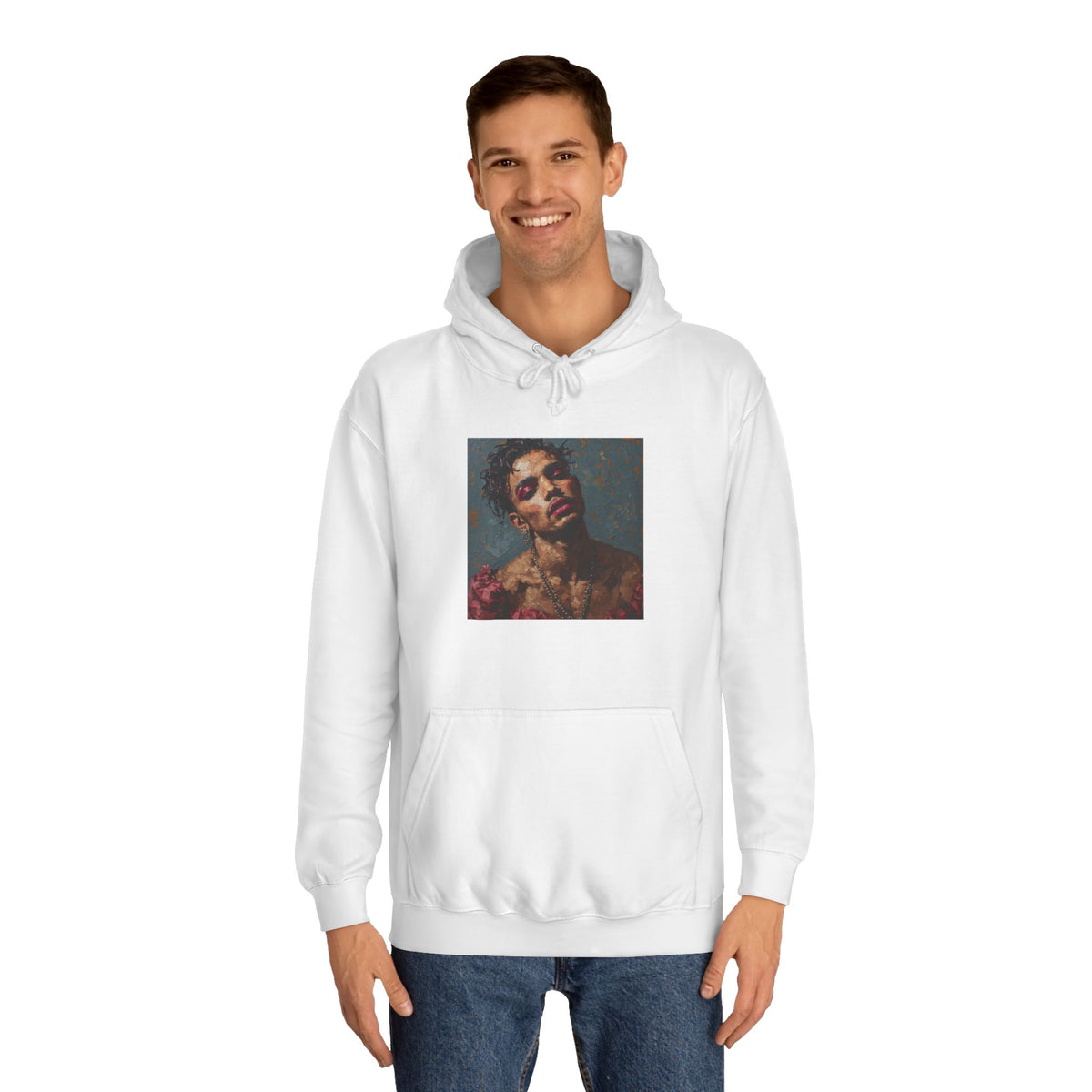 Man w/ Pink Eye Shadow Hoodie