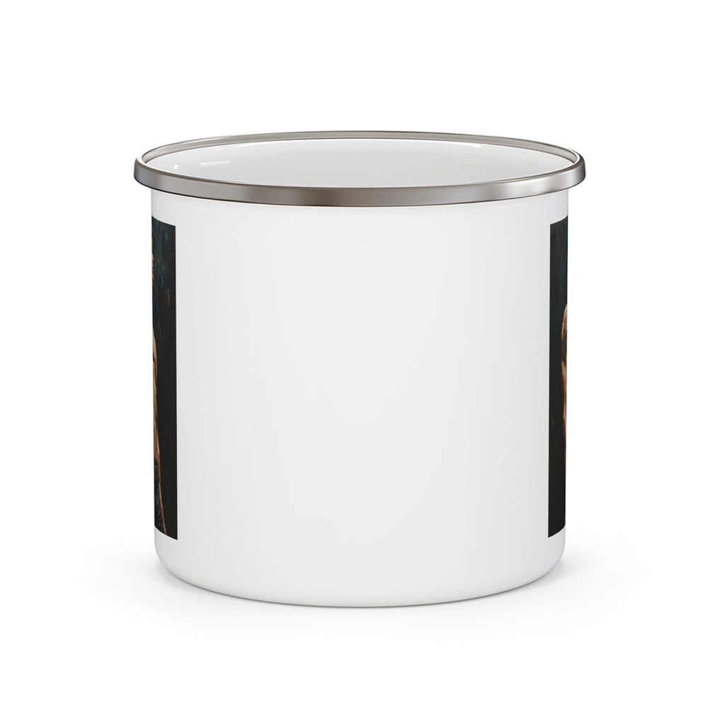 Beautiful Man Camping Enamel Cup