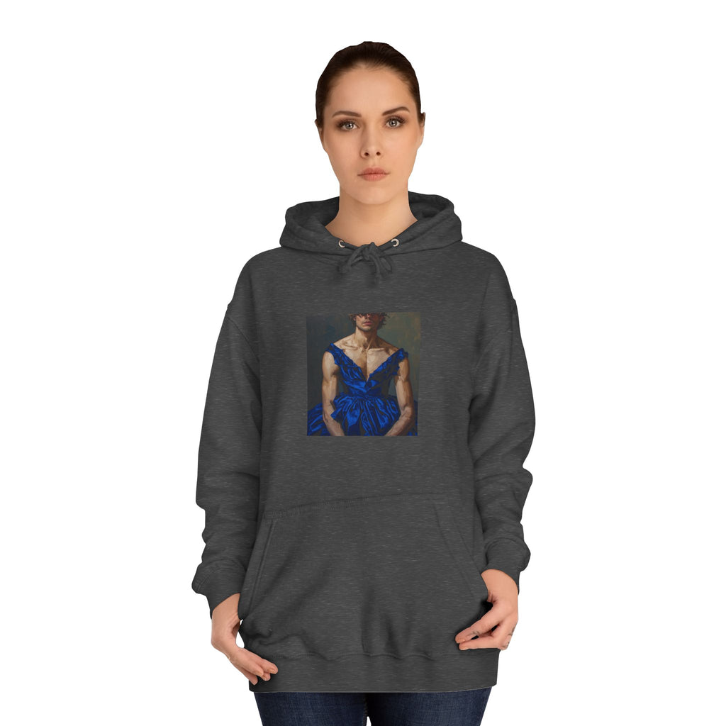 Man In Blue Dress Hoodie
