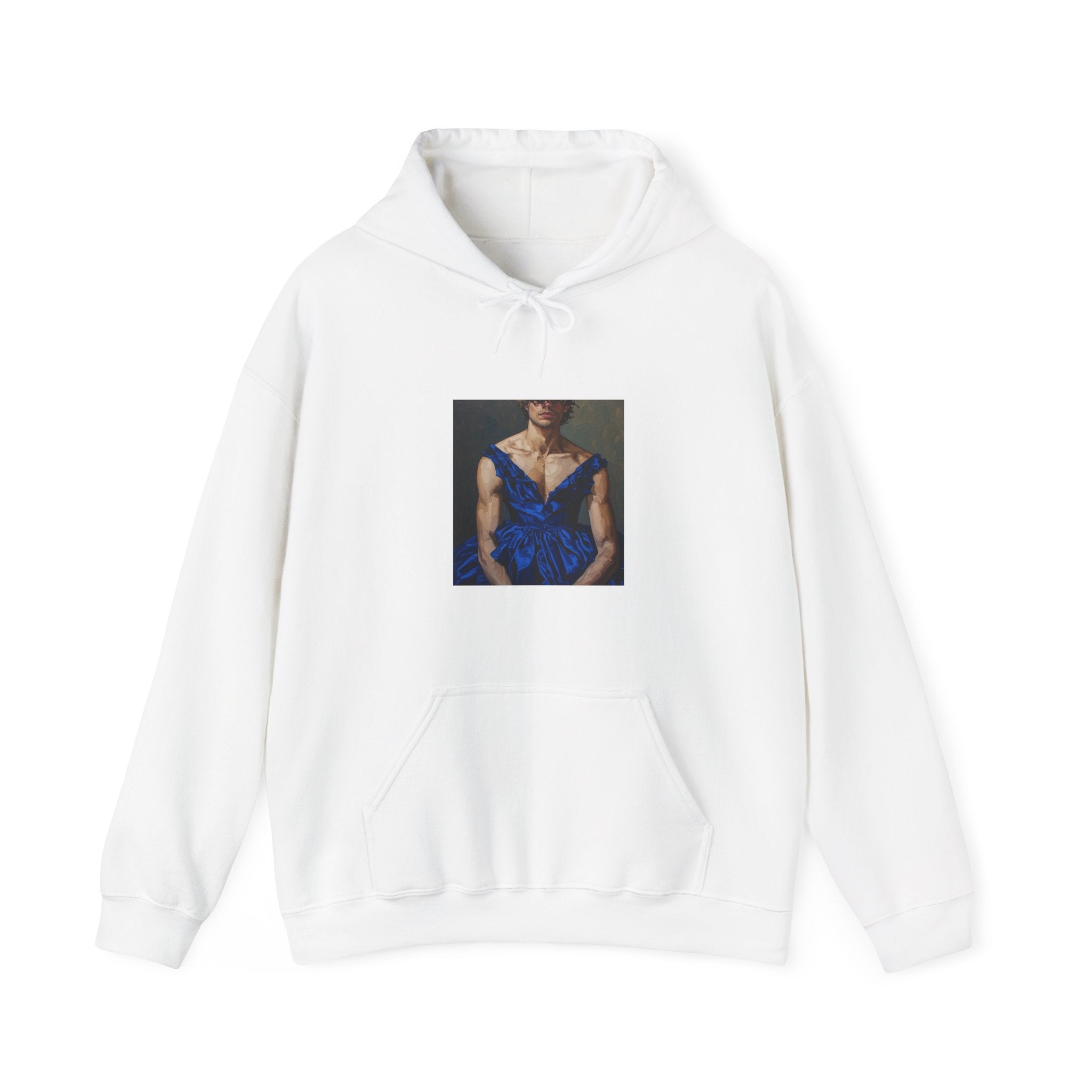 Man In Blue Dress Hoodie