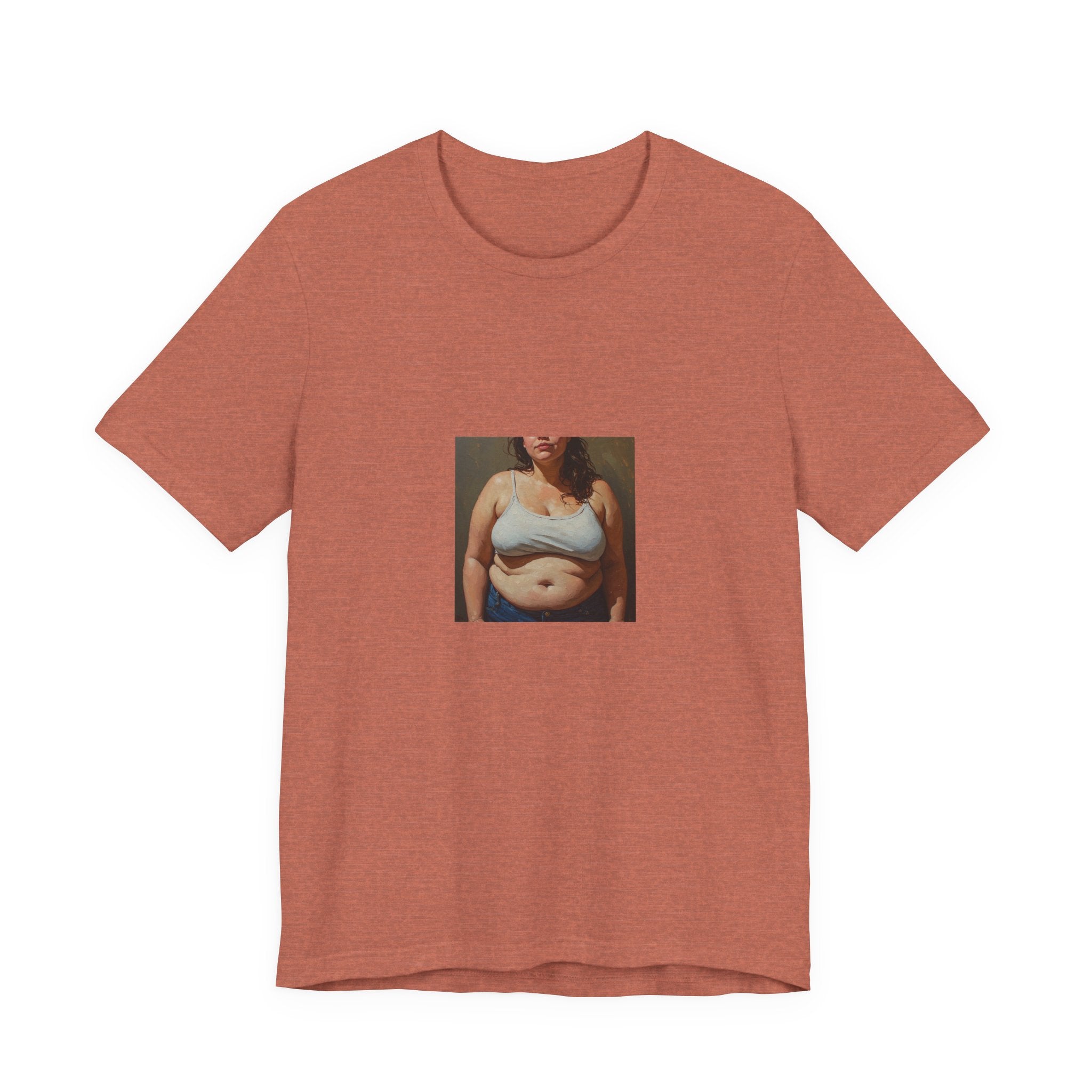 Woman In Jeans T-shirt