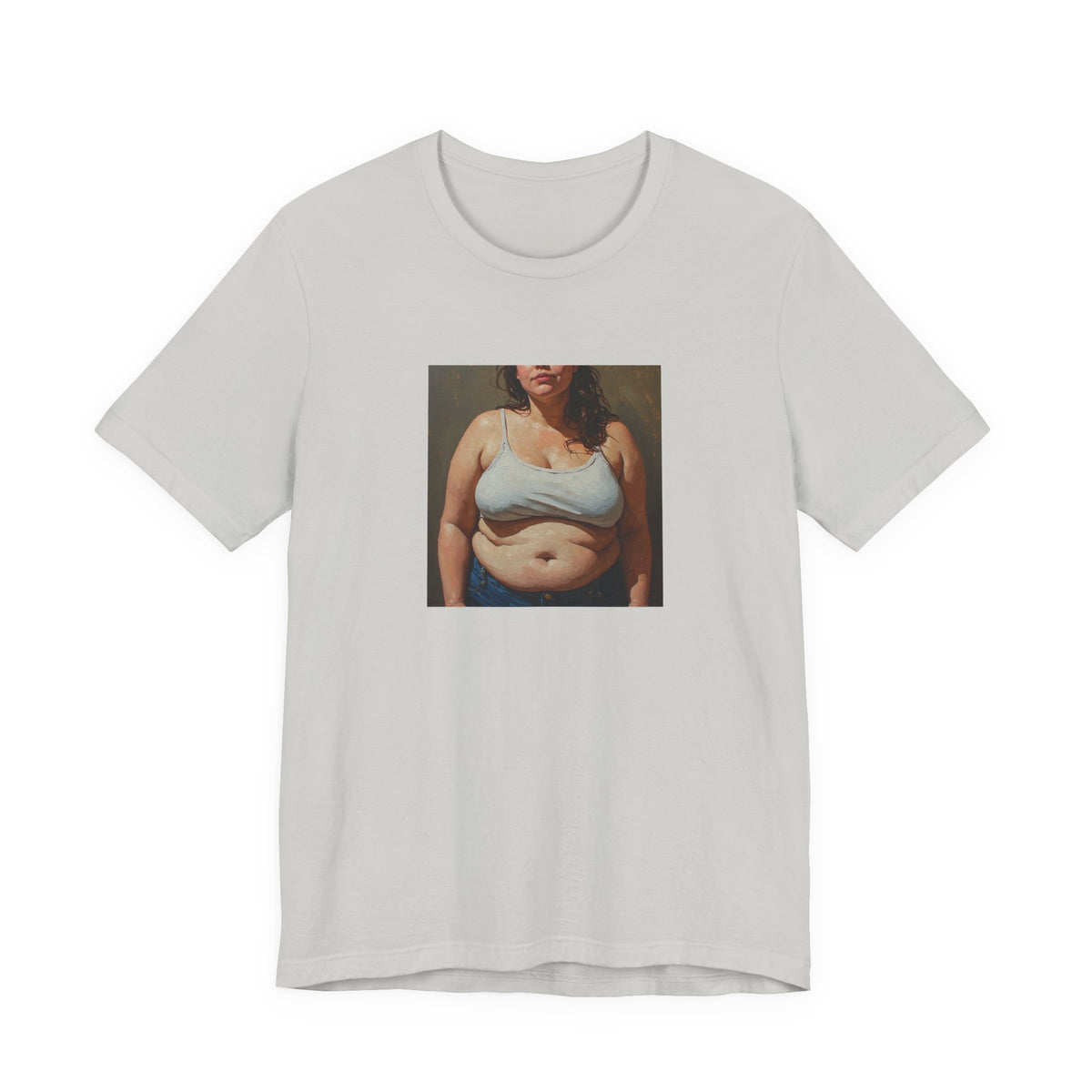 Woman In Jeans T-Shirt