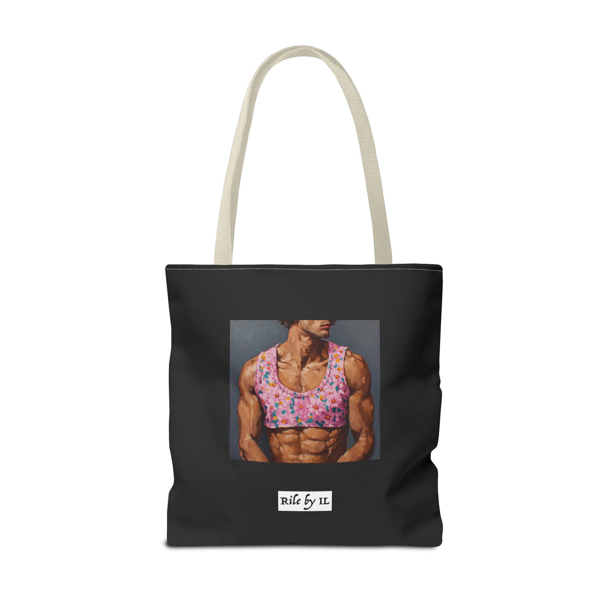 Man In Pink Crop Top Tote Bag