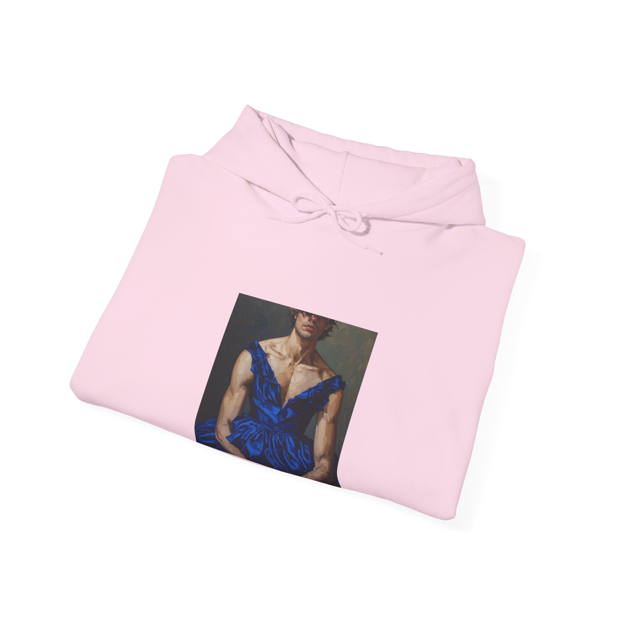 Man In Blue Dress Hoodie
