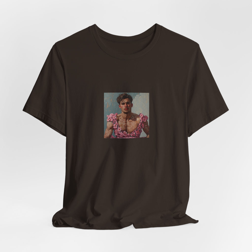 Man In Pink Dress T-shirt