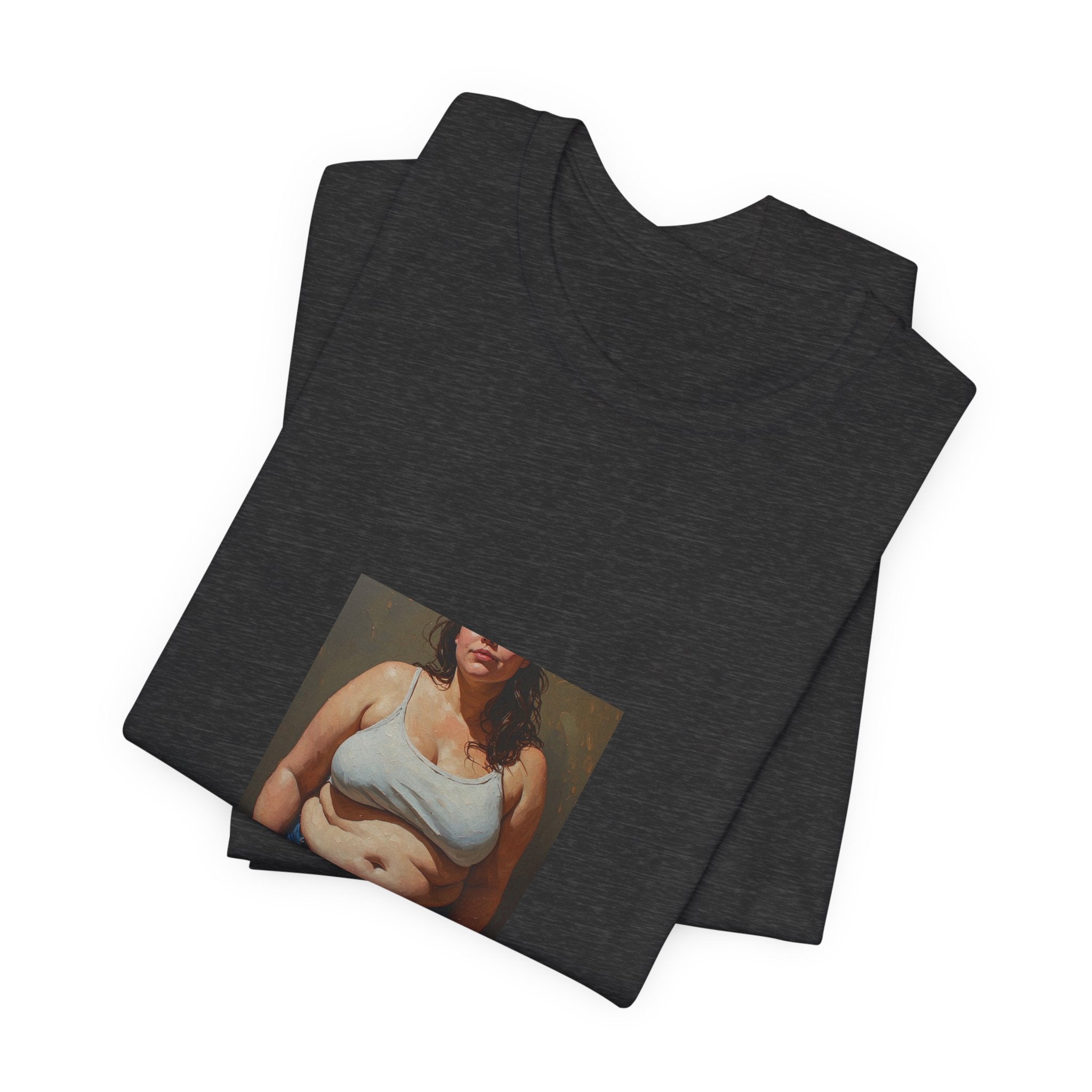 Woman In Jeans T-shirt
