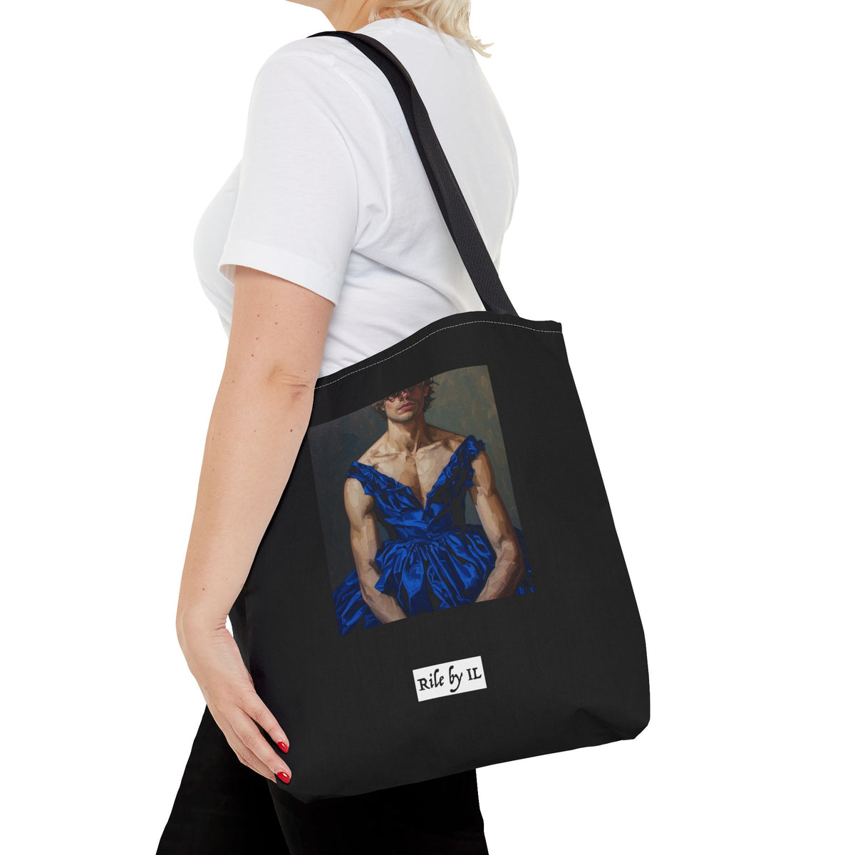 Man In Blue Dress Tote Bag