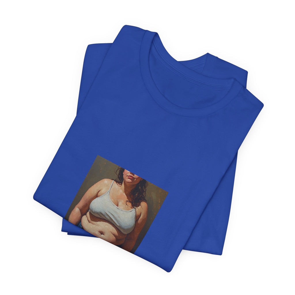 Woman In Jeans T-shirt